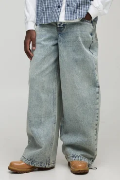 boohooMAN Jeans Baggy Lavés Parachute<Homme Denim|Denim