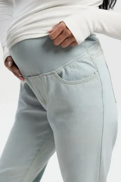 boohoo Jeans Boyfriend de Maternité au-dessus du Ventre<Femme Denim|Jeans
