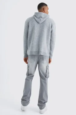 boohooMAN Jeans cargo grande taille, coupe décontractée et structurée<Homme Denim|Tout Afficher