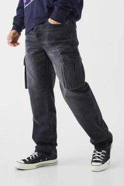 Jeans cargo lavés Relaxed Rigid