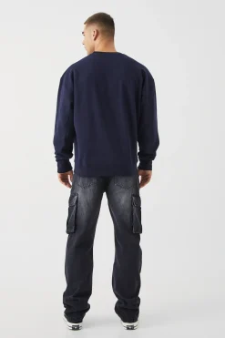 Jeans cargo lavés Relaxed Rigid