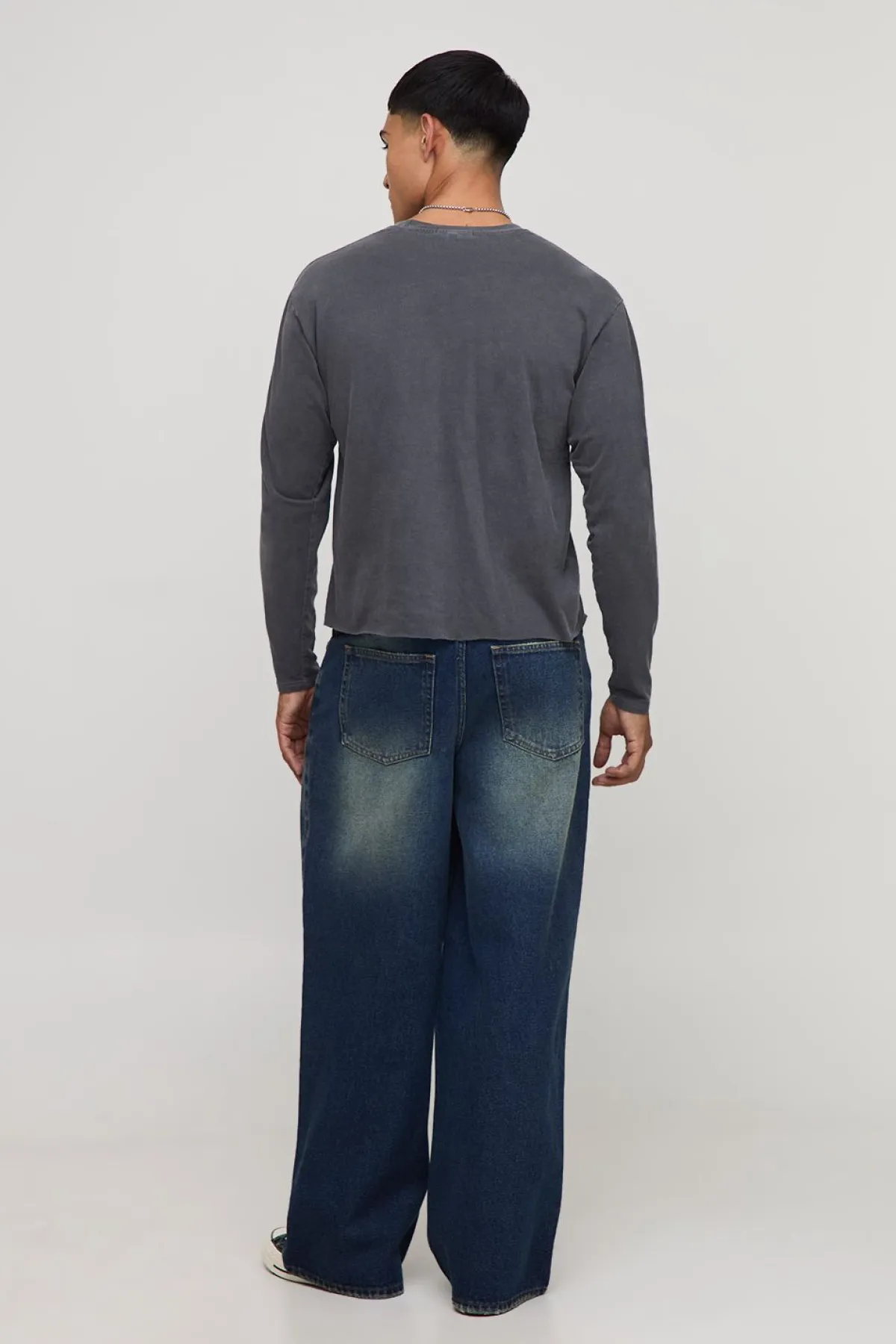 boohooMAN Jeans Carpenter ample orné de motifs tribaux<Homme Denim|Denim