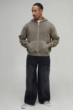 boohooMAN Jeans Carpenter à coupe ample, lavés et à panneaux<Homme Denim|Denim
