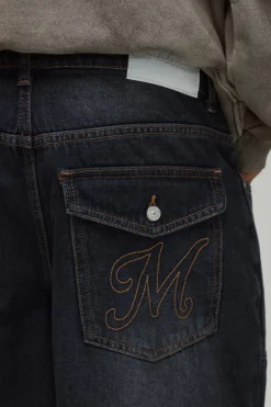 boohooMAN Jeans Carpenter à coupe ample, lavés et à panneaux<Homme Denim|Denim
