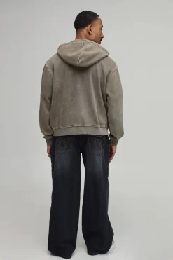 boohooMAN Jeans Carpenter à coupe ample, lavés et à panneaux<Homme Denim|Denim