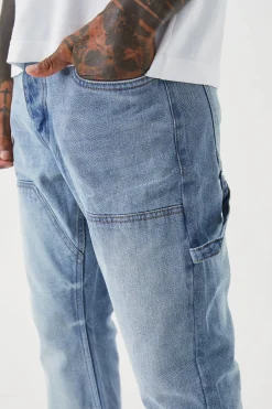Jeans Carpenter slim, rigides et évasés