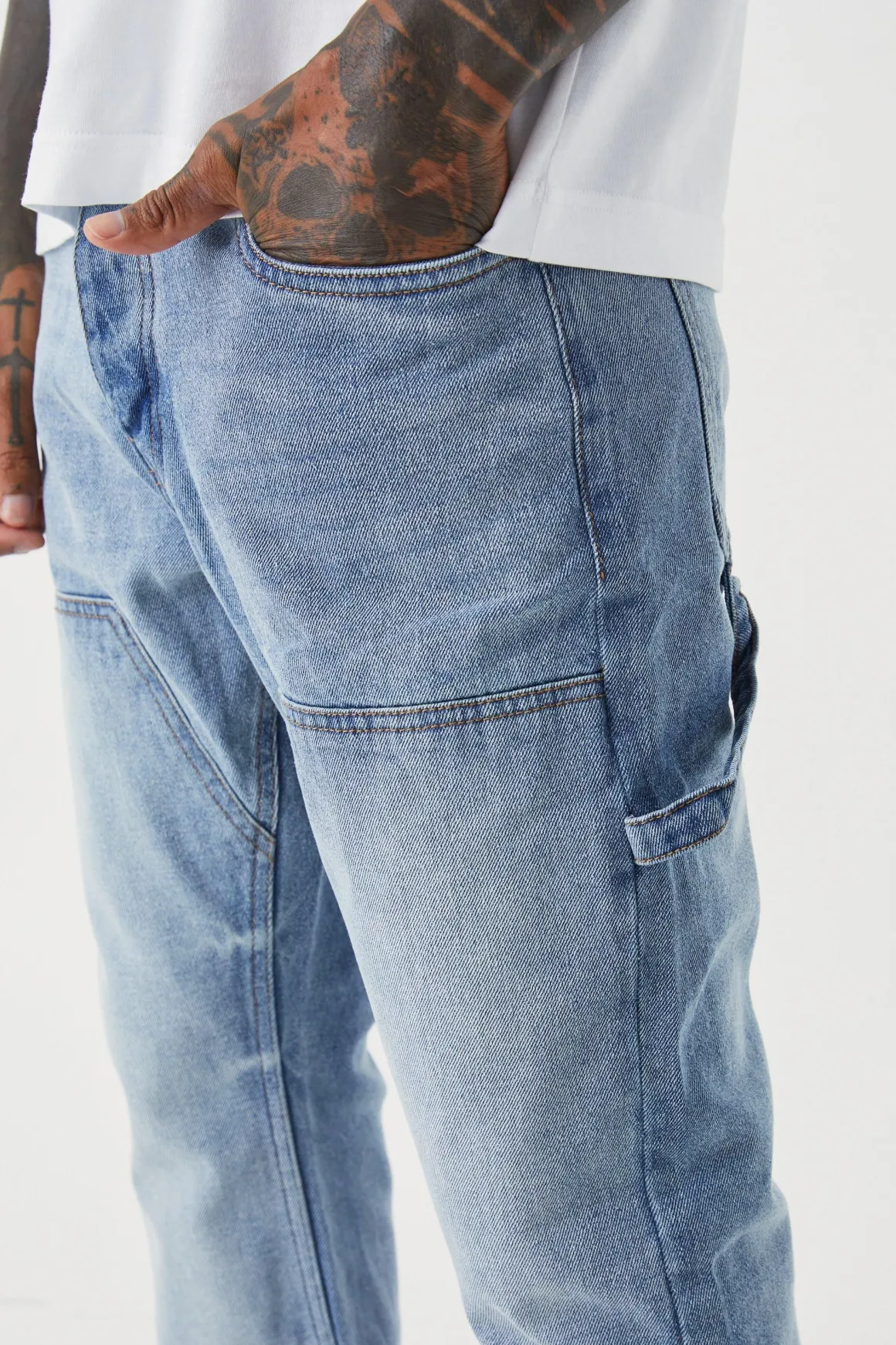 Jeans Carpenter slim, rigides et évasés