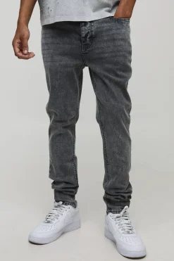 Jeans à coupe skinny stretch délavés