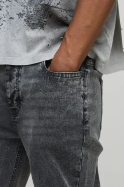 Jeans à coupe skinny stretch délavés