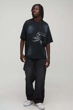boohooMAN Jeans décontractés rigides délavés<Homme Denim|Denim