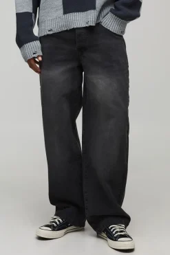 Jeans décontractés, rigides et délavés