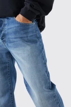 boohooMAN Jeans décontractés rigides lavés<Homme Denim|Denim