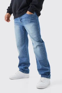 boohooMAN Jeans décontractés rigides lavés<Homme Denim|Denim