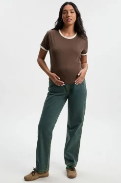 boohoo Jeans de Maman Maternité Over The Bump<Femme Denim|Jeans
