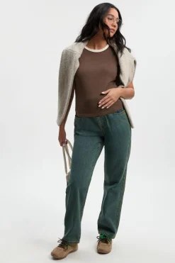 boohoo Jeans de Maman Maternité Over The Bump<Femme Denim|Jeans