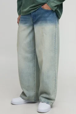 boohooMAN Jeans délavés à coupe baggy<Homme Denim|Denim