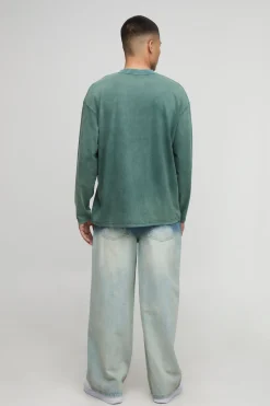 boohooMAN Jeans délavés à coupe baggy<Homme Denim|Denim