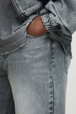 boohooMAN Jeans délavés Knee Dart à coupe décontractée<Homme Ensembles|Denim