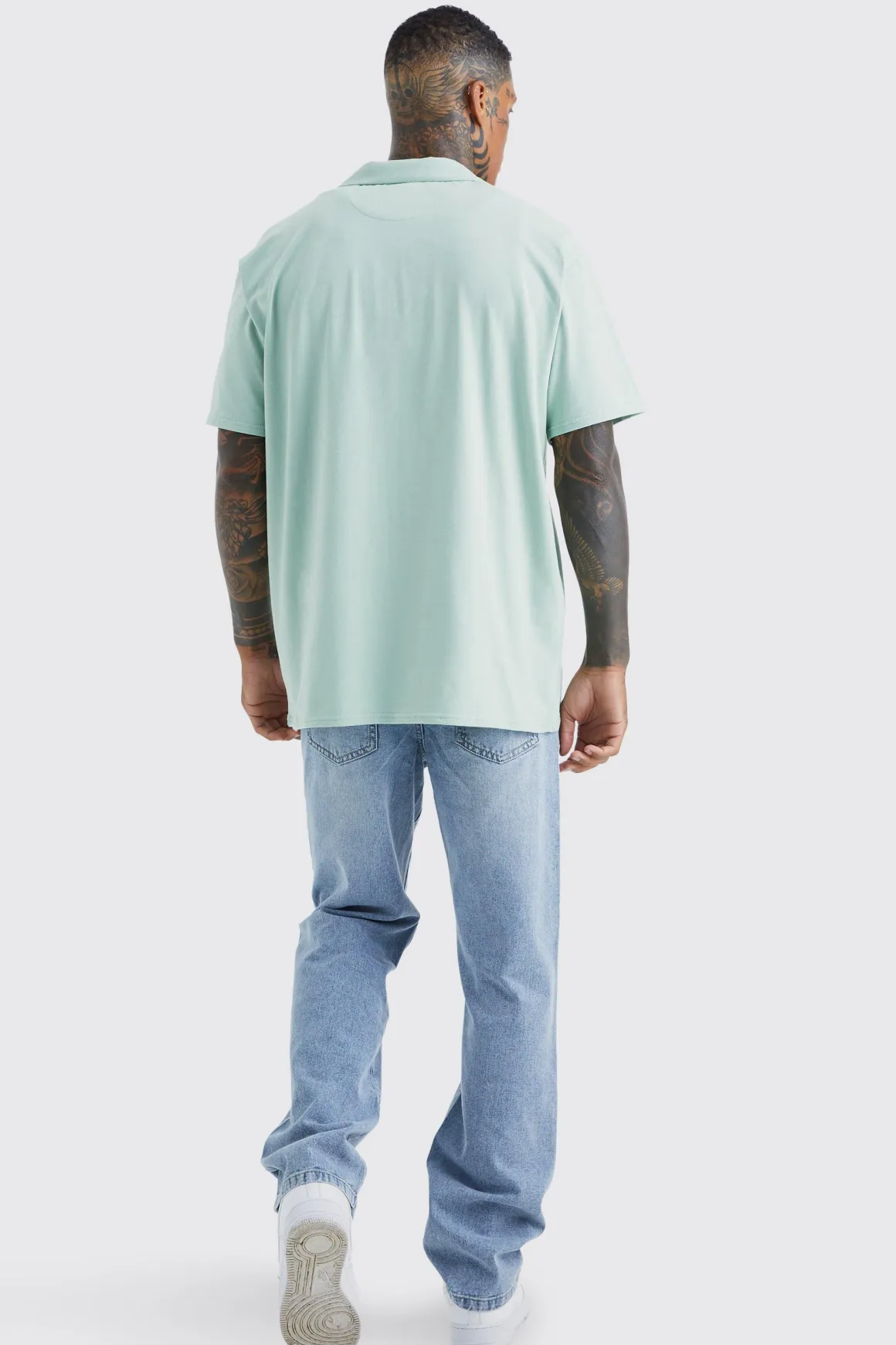 Jeans délavés rigides décontractés