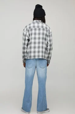 boohooMAN Jeans droits évasés ornés de strass<Homme Denim|Denim