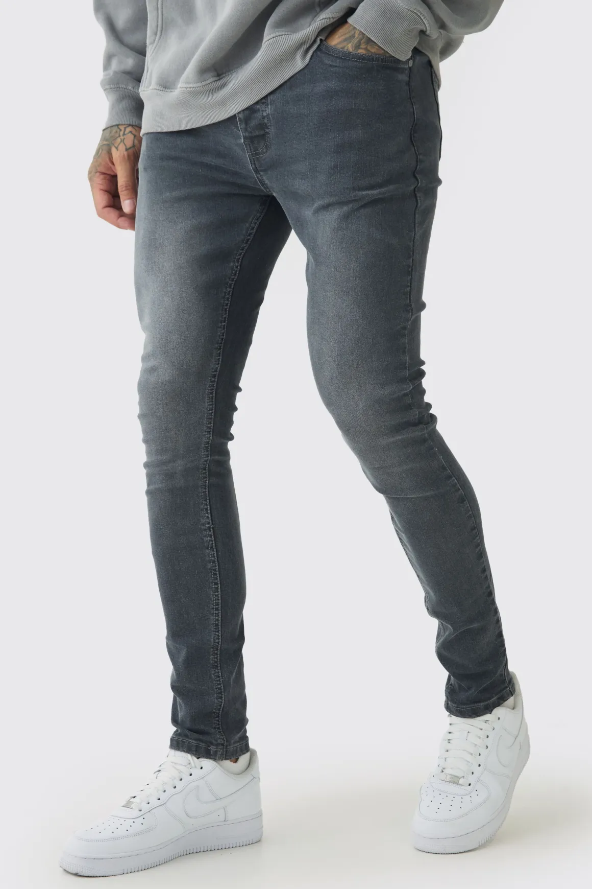 Jeans extensibles super skinny pour hommes grands