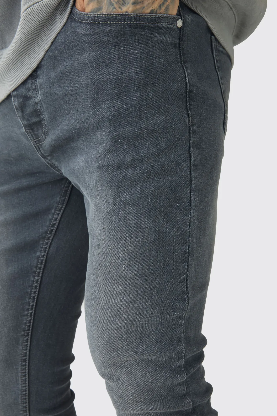 Jeans extensibles super skinny pour hommes grands