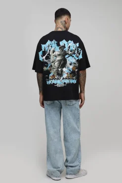 boohooMAN Jeans grande taille Acid Wash à appliqué, coupe décontractée<Homme Denim|Tout Afficher
