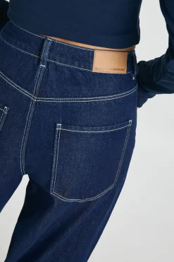 boohoo Jean skateur coupe ample à taille moyenne<Femme Denim|Jeans