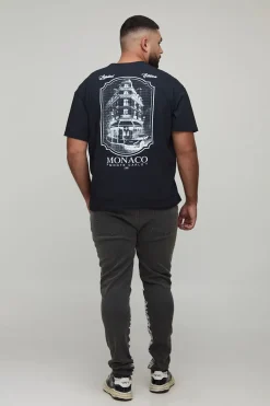 Jean Skinny Déchiré À Empiècement Brodé Coupe Ajustée