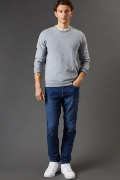 Jean Skinny Délavage Moyen