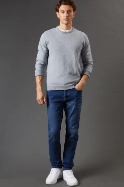 Jean Skinny Délavage Moyen