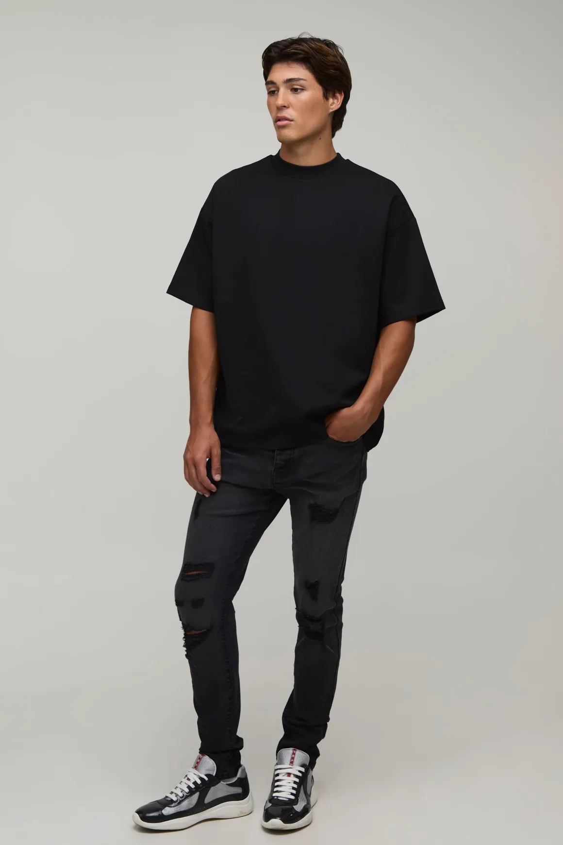 Jean Skinny Délavé Effet Usé