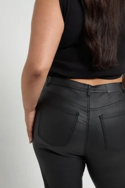 boohoo Jean Skinny Enduit Taille Haute Plus<Femme Denim|Jeans