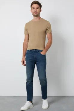 Burton Jean Skinny Fit Délavage Bleu<Homme Denim|Denim