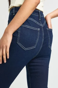 boohoo Jean Skinny Taille Haute Effet Synthétiquesh-Up Grande Taille<Femme Denim|Jeans