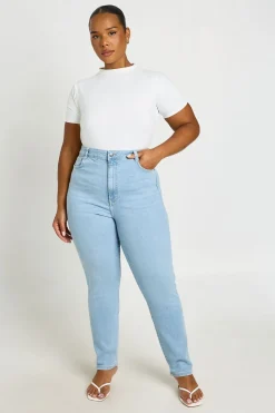 Jean Skinny Taille Haute Galbant Grande Taille