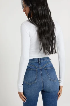 boohoo Jean Skinny Taille Haute Sculptant les Fesses<Femme Denim|Jeans
