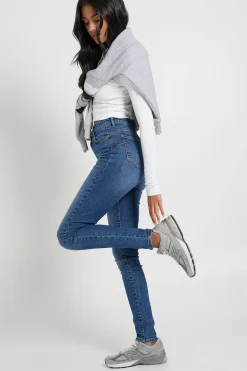 boohoo Jean Skinny Taille Haute Sculptant les Fesses<Femme Denim|Jeans