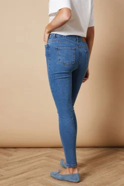Jean Skinny Taille Moyenne Jade