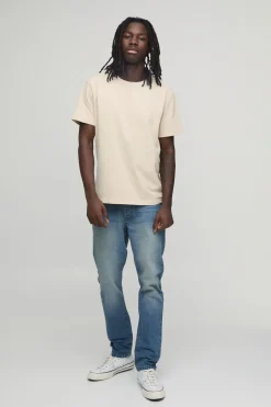 boohooMAN Jean Slim Basique Coupe Ajustée<Homme Jeans Grande Taille|Nouveautés Grande Taille