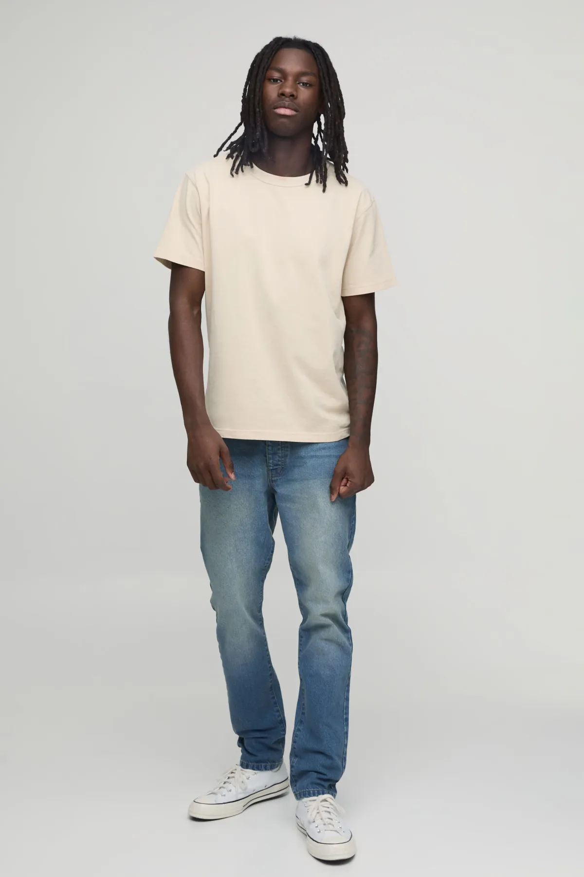 boohooMAN Jean Slim Basique Coupe Ajustée<Homme Jeans Grande Taille|Nouveautés Grande Taille