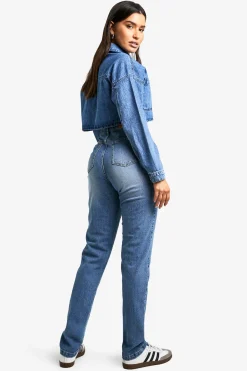 Jean Slim Basique Taille Haute Pour Grandes Tailles
