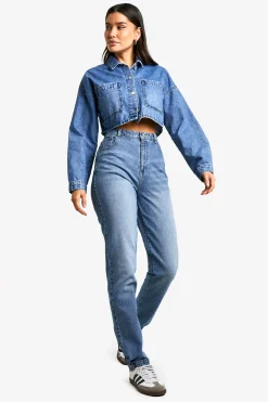 Jean Slim Basique Taille Haute Pour Grandes Tailles
