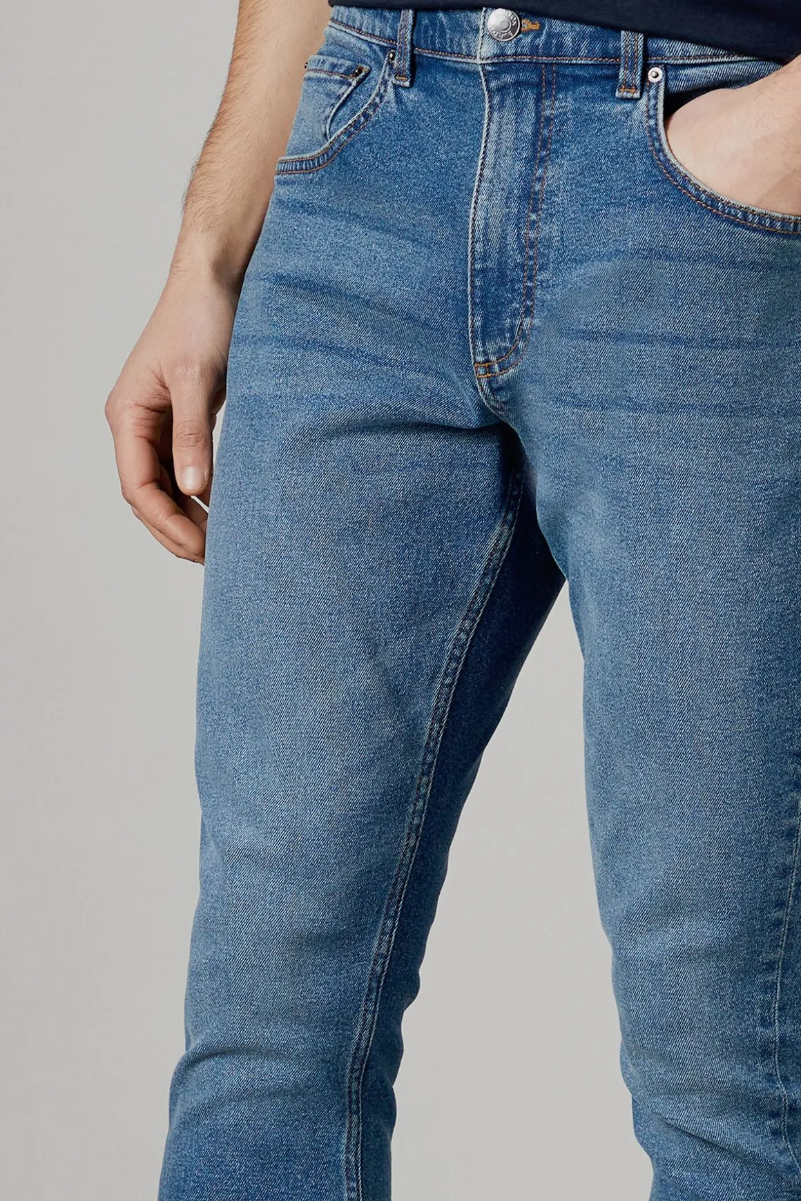 Jean Slim Délavé Pierre Stretch