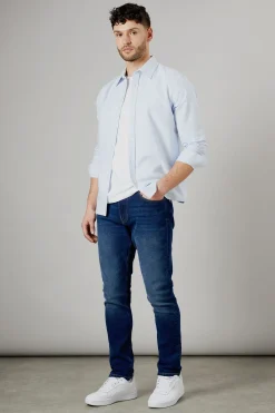 Burton Jean Slim Fit Stretch Délavage Foncé<Homme Denim|Denim