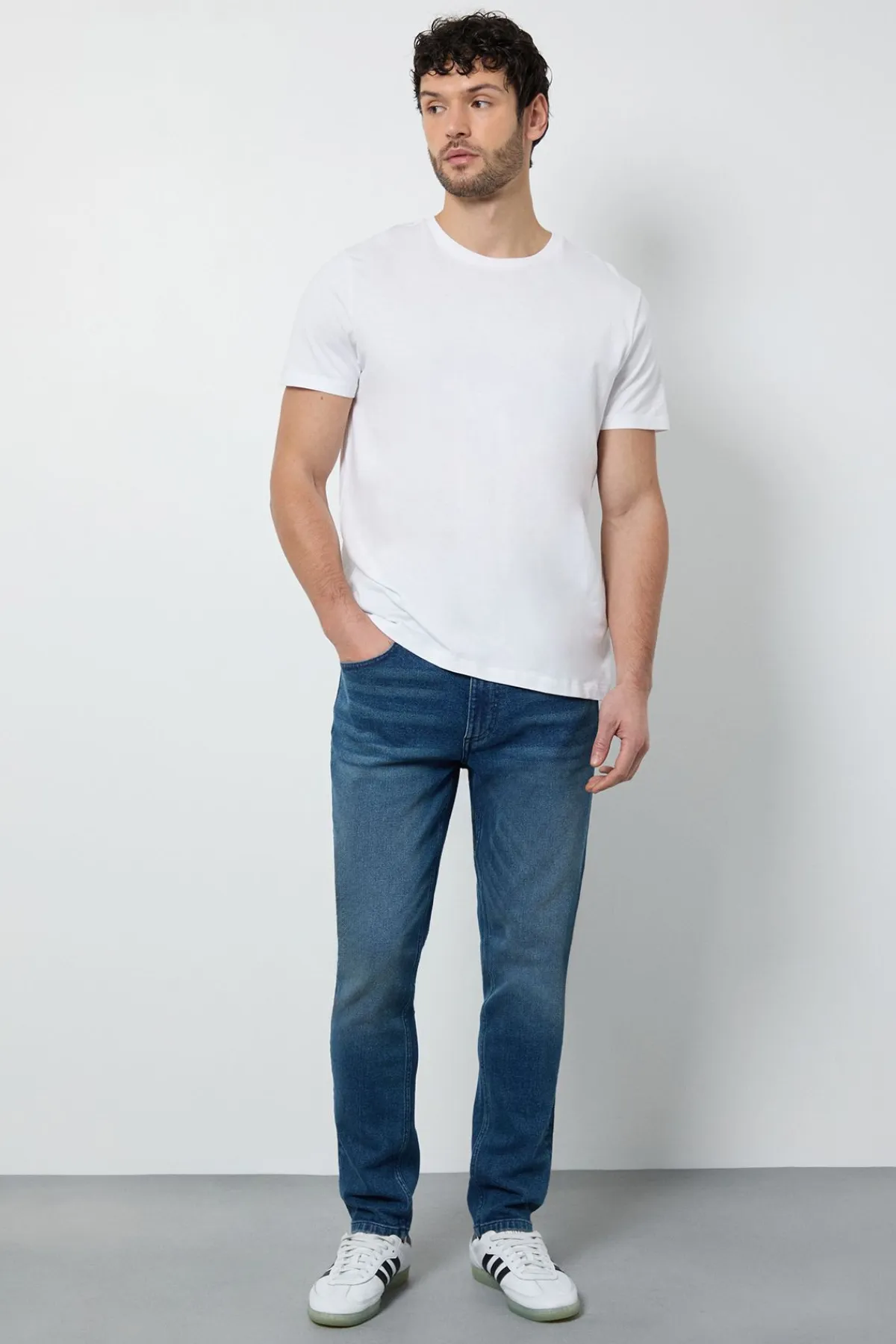 Burton Jean Slim Stretch Délavage Bleu<Homme Denim|Denim