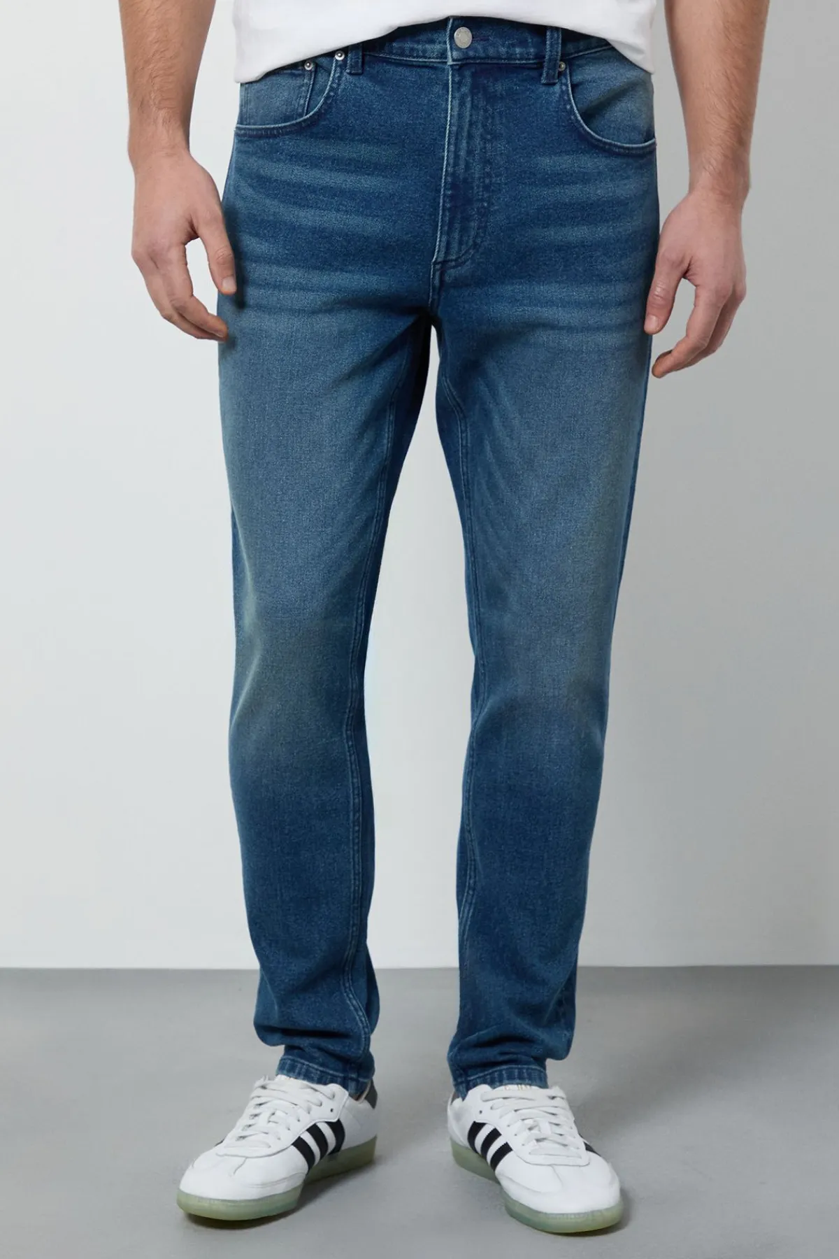 Burton Jean Slim Stretch Délavage Bleu<Homme Denim|Denim
