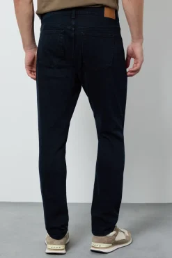 Jean Slim Stretch Délavage Bleu-noir