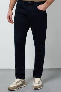 Jean Slim Stretch Délavage Bleu-noir