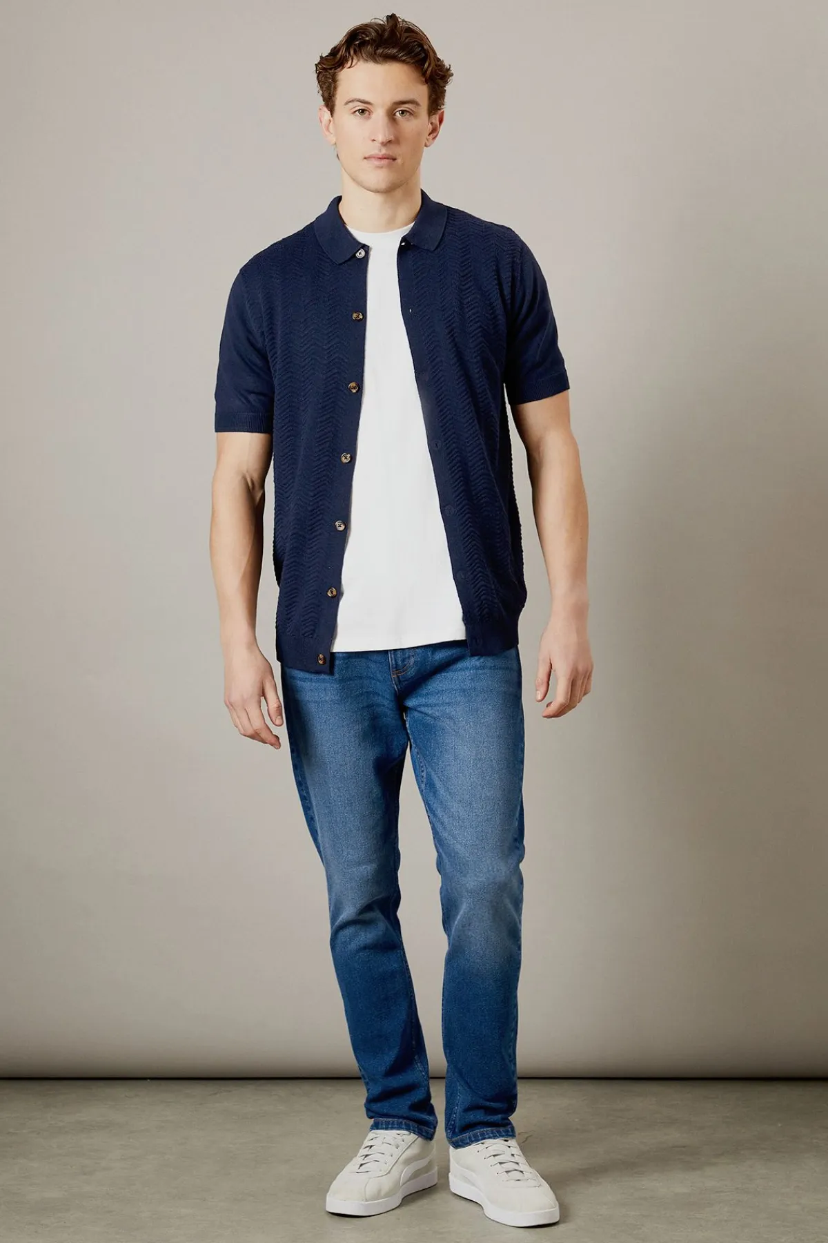 Burton Jean Slim Stretch Délavage Moyen<Homme Denim|Denim